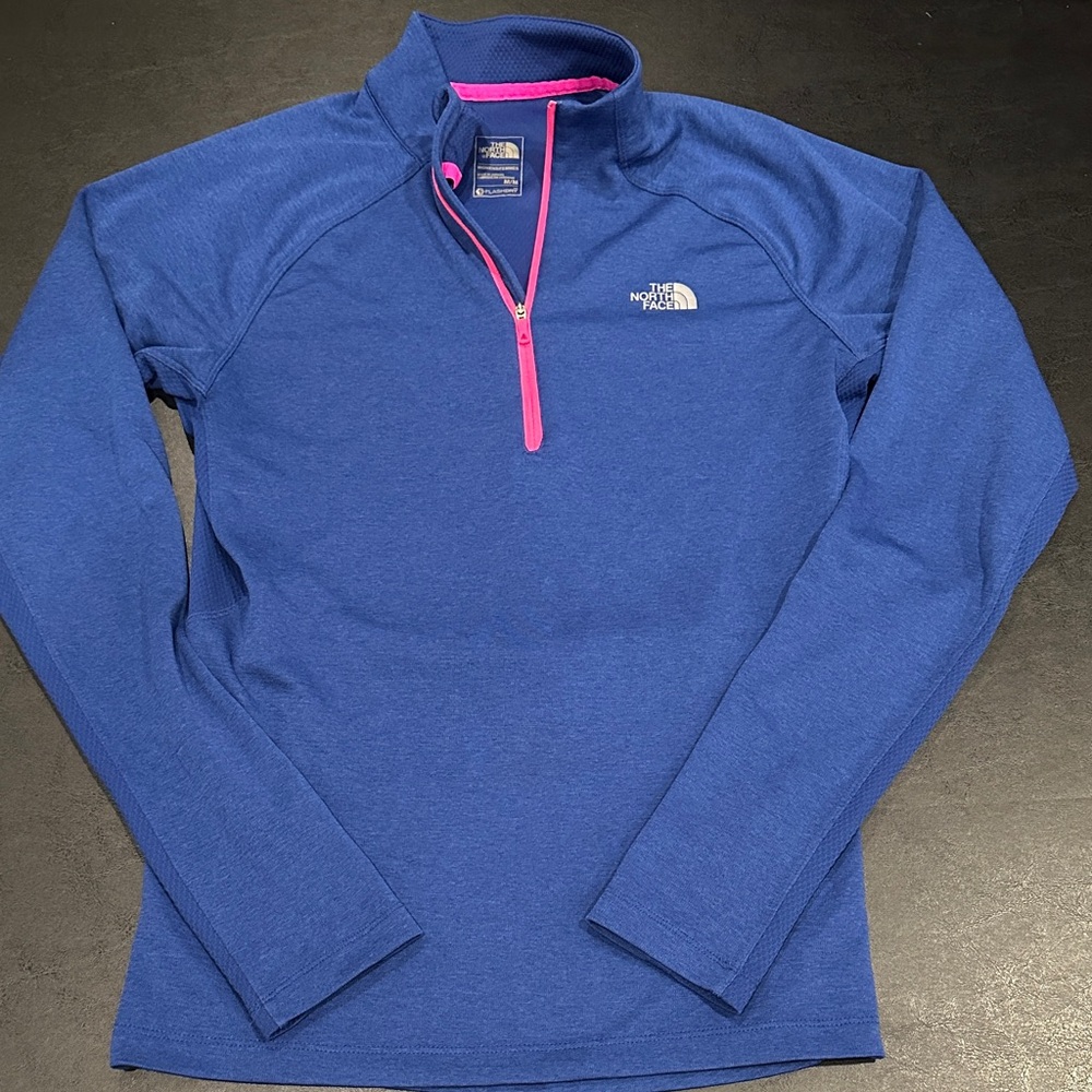 The North Face Flash Dry Royal Blue Quarter Zip